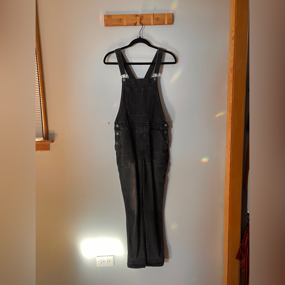 Old Navy Charcoal Denim Overalls